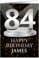 84th Birthday Add A Name James Spotlights card