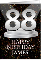 88th Birthday Add A Name James Spotlights card