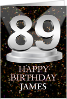 89th Birthday Add A Name James Spotlights card
