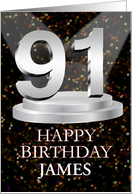 91st Birthday Add A Name James Spotlights card