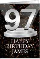 97th Birthday Add A Name James Spotlights card