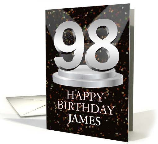 98th Birthday Add A Name James Spotlights card (1773520)