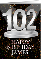 102nd Birthday Add A Name James Spotlights card