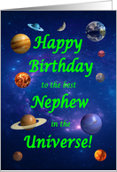 Nephew Birthday Best in the Universe card