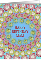 Birthday Mam Crochet Flowers card