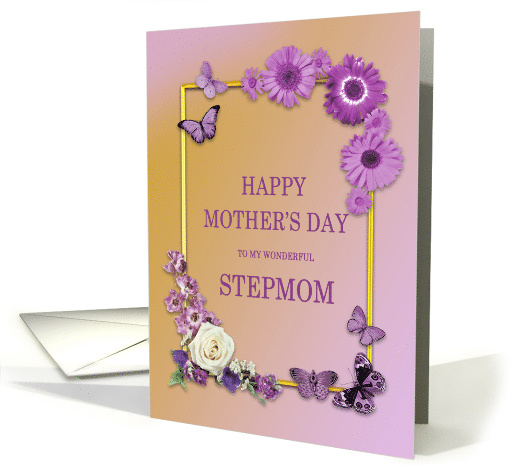Stepmom Mother's Day Flowers and Butterflies card (1820560)