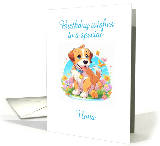 Nana Birthday Puppy Dog card (1821806)