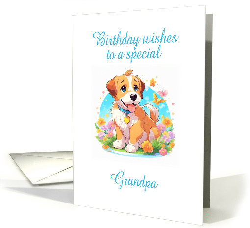 Grandpa Birthday Puppy Dog card (1821998)