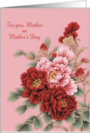 Mother Mothers Day Peonies card