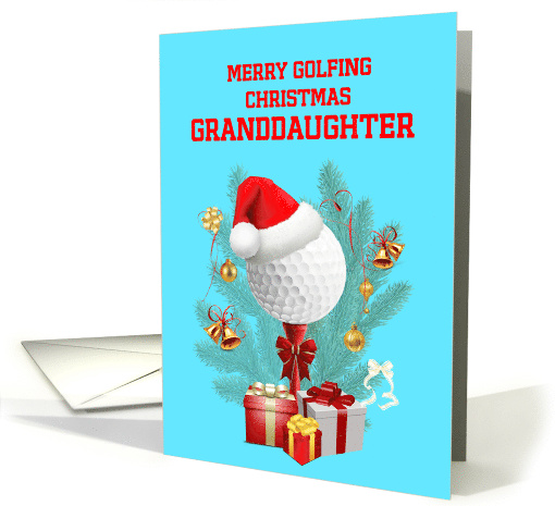 Granddaughter Golfing Christmas card (1840538)