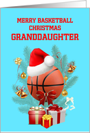 Granddaughter Basketball Christmas card
