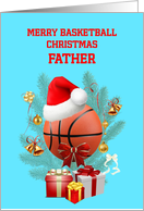 Father Basketball Christmas card