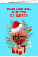 Daughter Basketball Christmas card