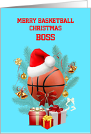 Boss Basketball Christmas card