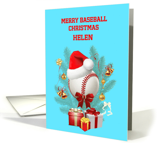 Add A Name Baseball Christmas card (1841356)