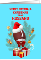 Husband Football Christmas card