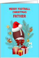 Father Football Christmas card