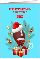 Dad Football Christmas card