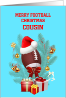 Cousin Football Christmas card