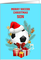 Son Soccer Christmas card