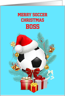Boss Soccer Christmas card