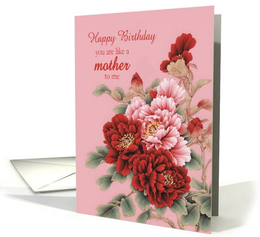 Like A Mother to me Birthday Peonies card (1845310)