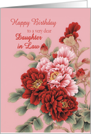 Daughter In Law Birthday Peonies card