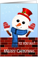 To You All Snow Man card