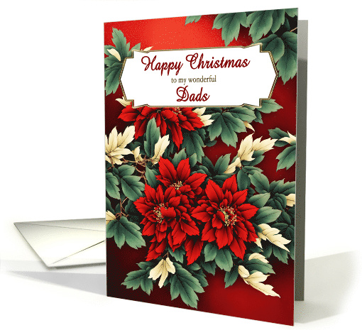 Dads Christmas Poinsettias card (1855718)