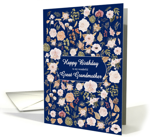 Great Grandmother Birthday Scattered Flowers card (1857440)