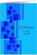 Welcome To the Team Squares card
