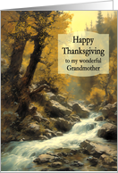 Grandmother Thanksgiving Forest and Stream card