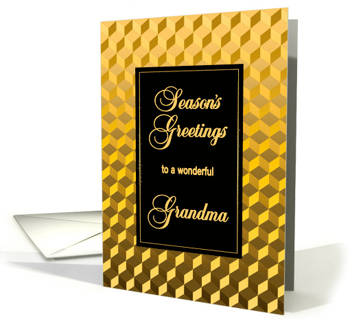 Grandma Seasons Greetings Golden Effect Blocks card (1865502)