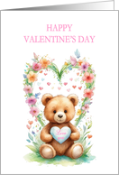 Valentine’s Day Teddy Bear card