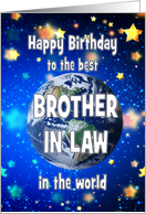 Best Brother in Law In The World Birthday card