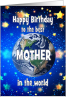 Best Mother In The World Birthday card