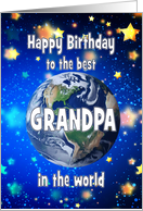 Best Grandpa In The World Birthday card