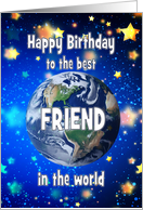 Best Friend In The World Birthday card
