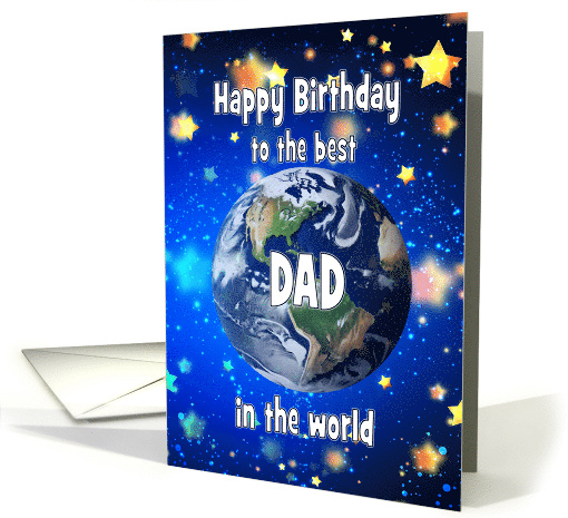 Best Dad In The World Birthday card (1881480)