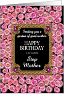 Step Mother Birthday Pink Daisies card