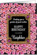 Neighbor Birthday Pink Daisies card