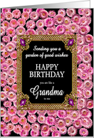 Like a Grandma To Me Birthday Pink Daisies card