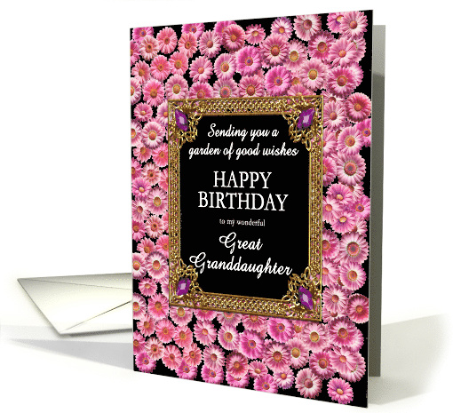 Great Granddaughter Birthday Pink Daisies card (1883188)