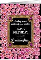 Granddaughter Birthday Pink Daisies card