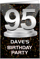 95th Birthday Party Invitation Add A Name Dave Spotlights card