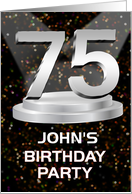 75th Birthday Party Invitation Add A Name John Spotlights card