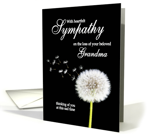 Grandma Sympathy Dandelion Clock card (1889804)