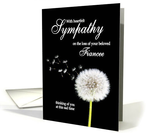 Fiancee Sympathy Dandelion Clock card (1890130)