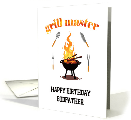 Grill Master Godfather Birthday card (1912062)
