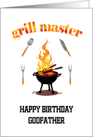 Grill Master Godfather Birthday card